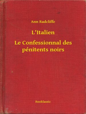 cover image of L'Italien--Le Confessionnal des pénitents noirs
